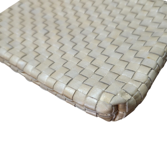 Carlos Falchi Gold Metallic Crossbody Bag - Picture 5 of 8